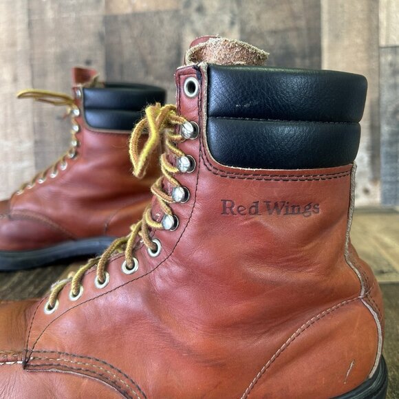 Red Wing 404 Moc Toe Supersole Work Boots Mens 13 B - Picture 9 of 12